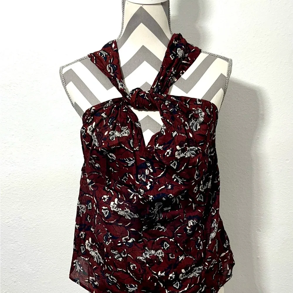 Isabel Marant Red Floral Blouse - Picture 8 of 8